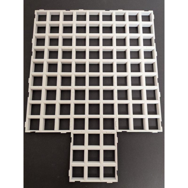 Ground Grid – 10 pc. (3×3 Base Module), light grey